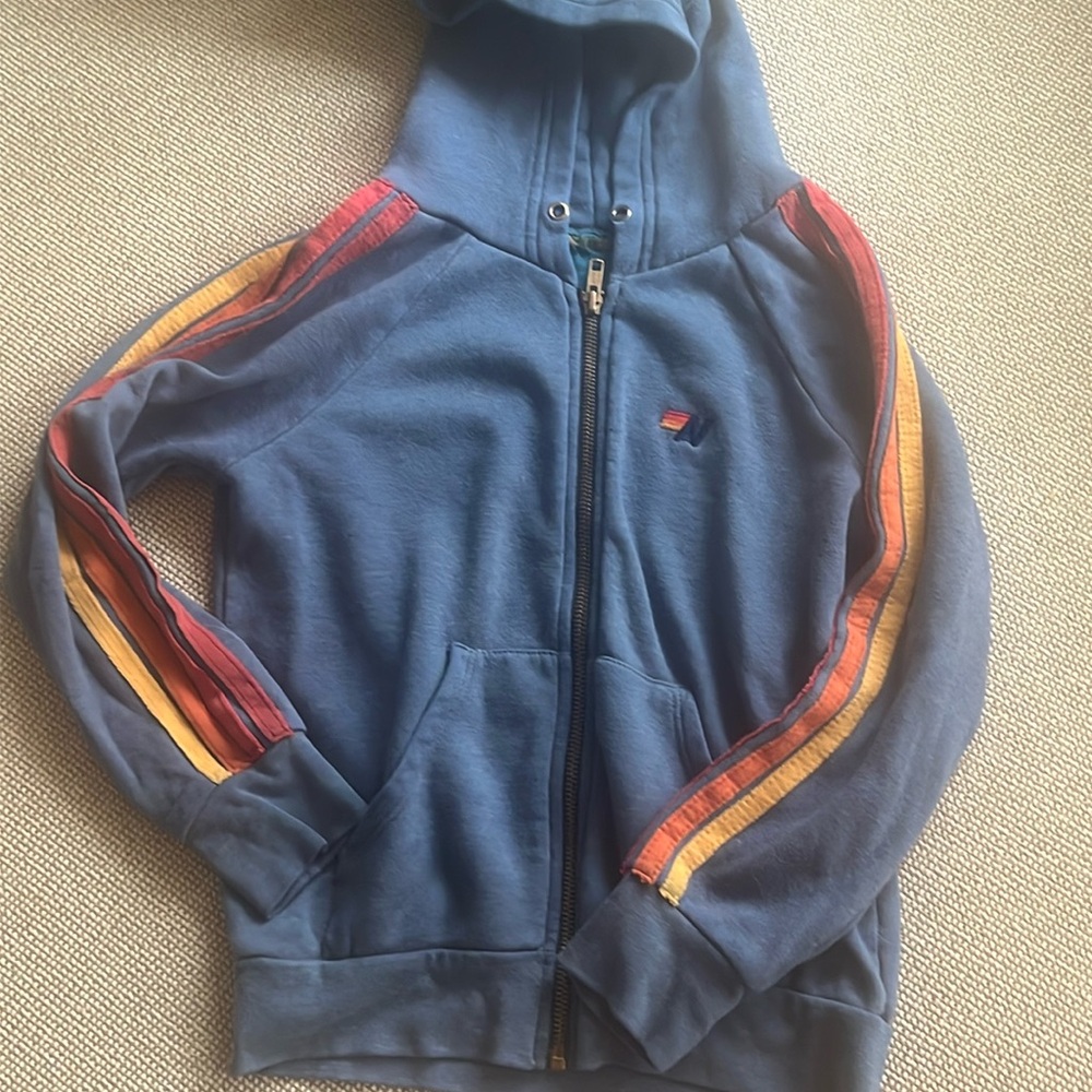 Kids Aviator Nation kids classic zip up hoddie 10